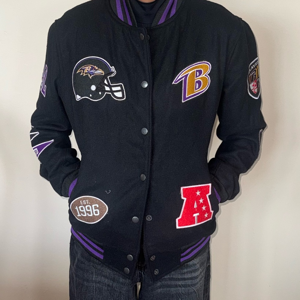 Baltimore Ravens Pennant Varsity Jacket